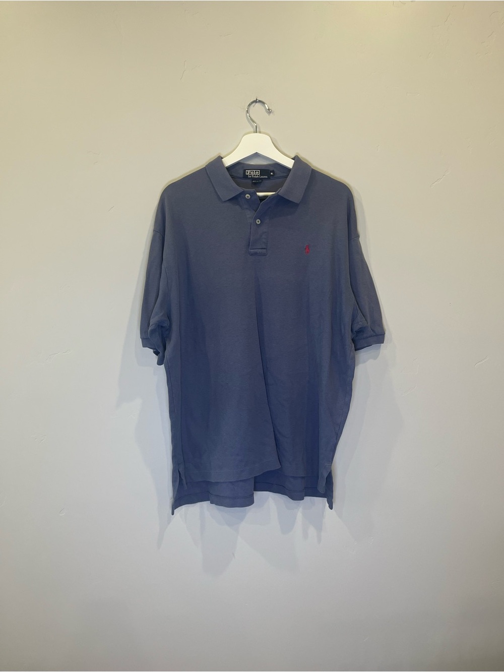 Polo by Ralph Lauren Slate Blue Polo with Red Pony